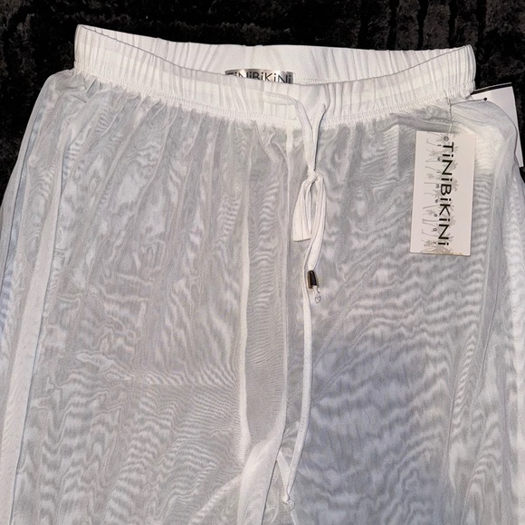 New Beach pool party Coverup Mesh See Through Pants Sheer Clubcore Size M - Picture 2 of 5